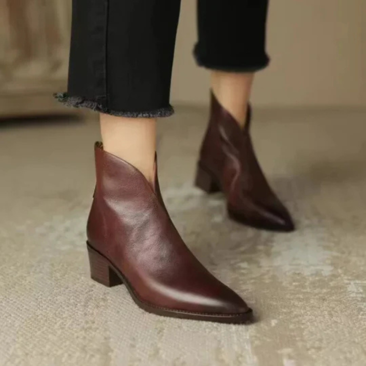 Jitka™ | Elegantne kožne cipele s niskom potpeticom