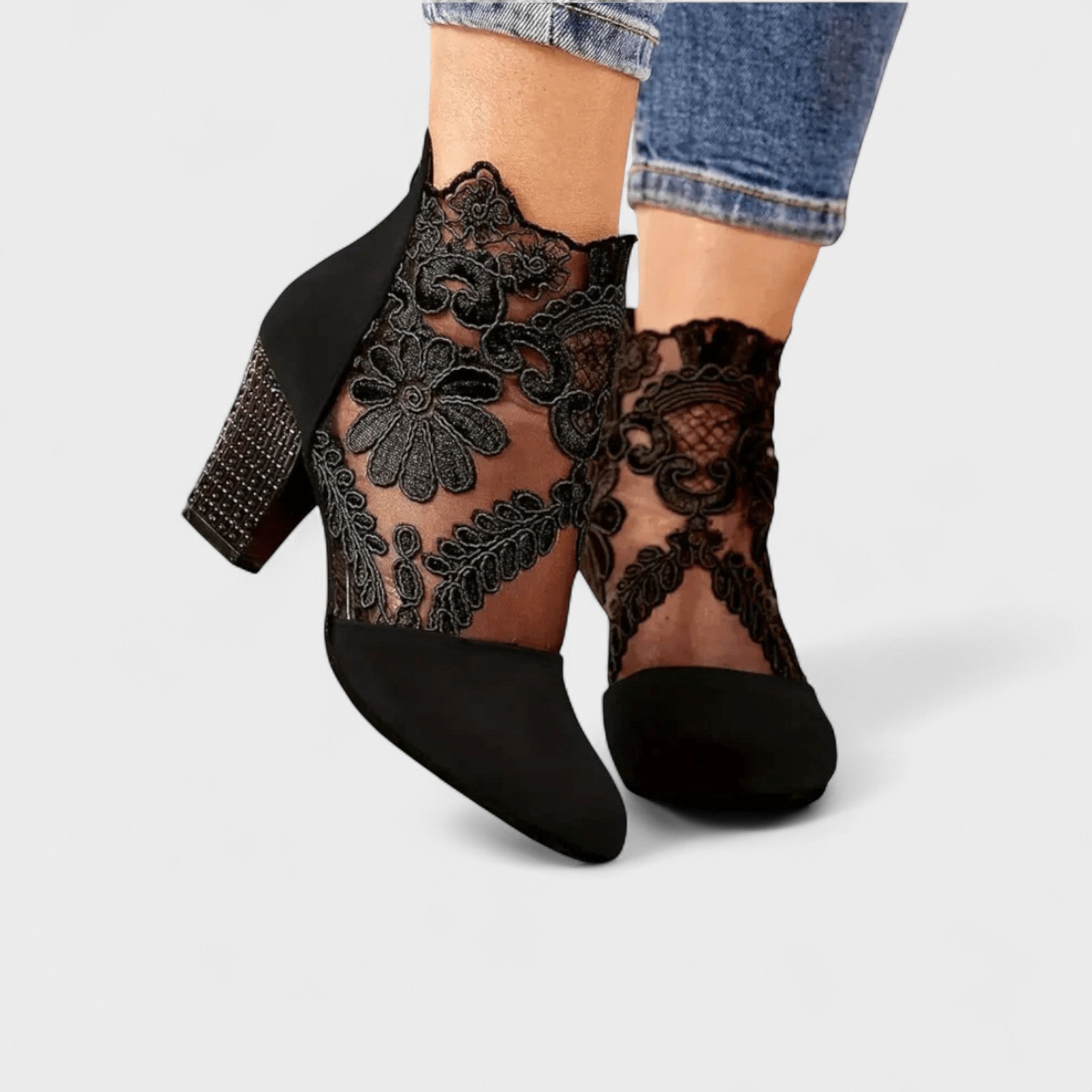Charlotte™ | Elegantne cipele sa cvetnim uzorkom