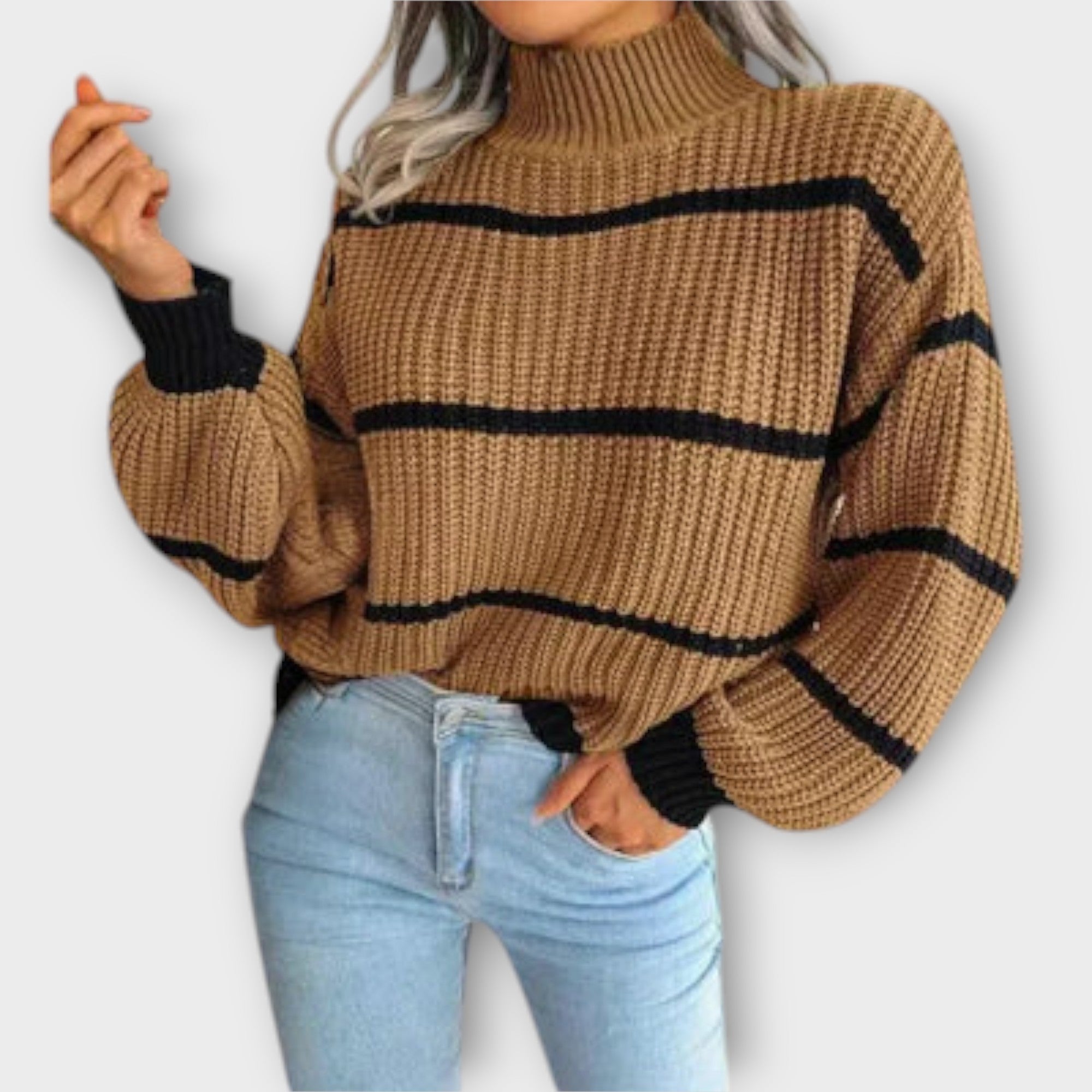 Eva | Oversized Pleteni Džemper