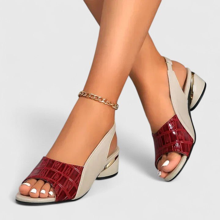 Mariah™ | Elegantne Kožne Sandale