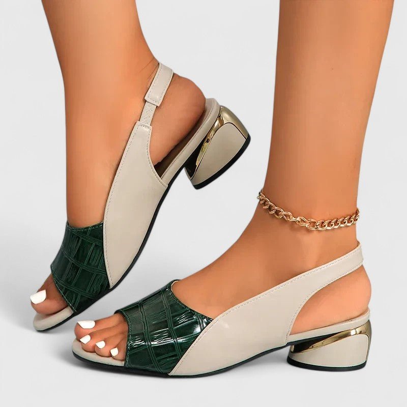 Mariah™ | Elegantne Kožne Sandale